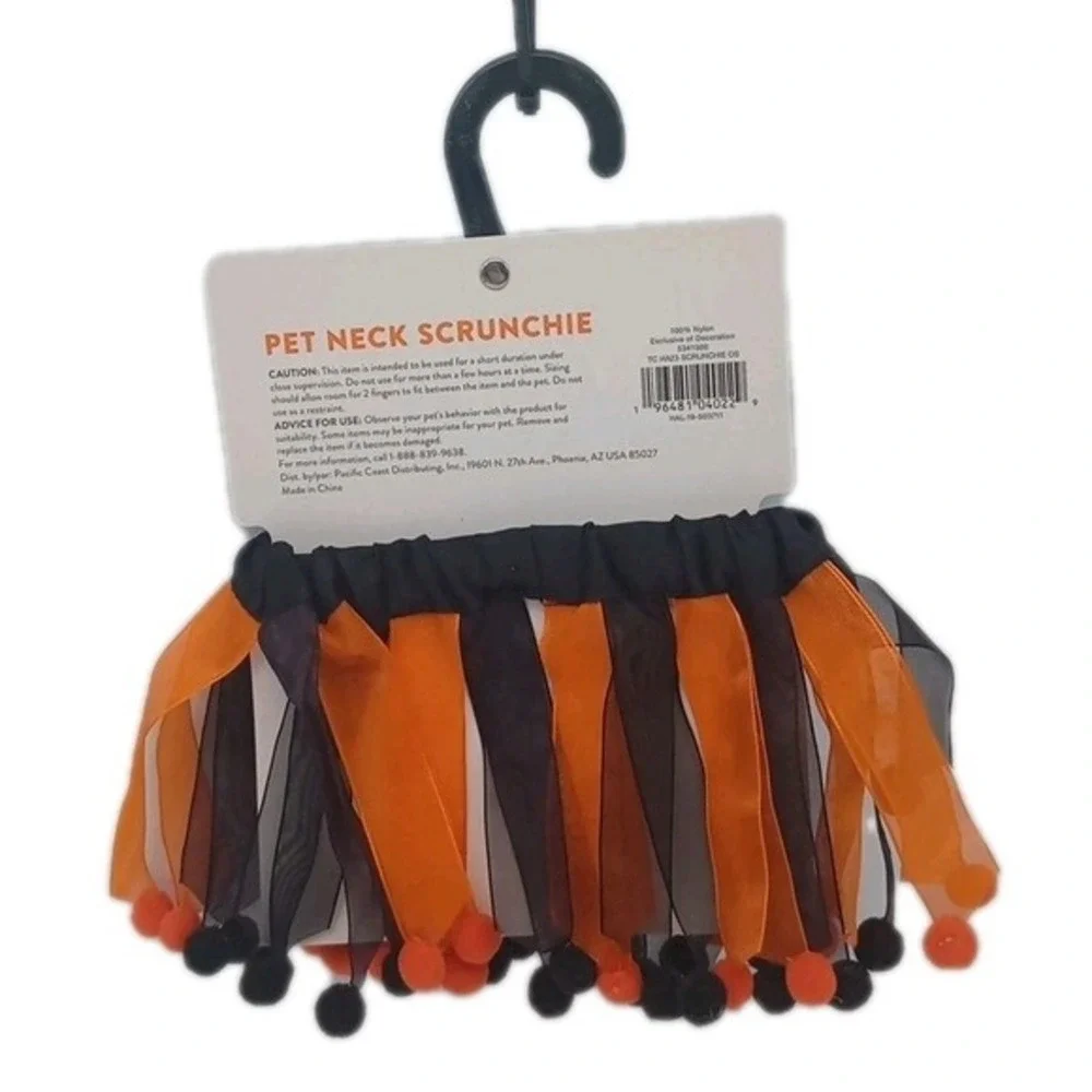 Thrill's And Chills Halloween Pet Neck Scrunchie‎ (Fits All Sizes)